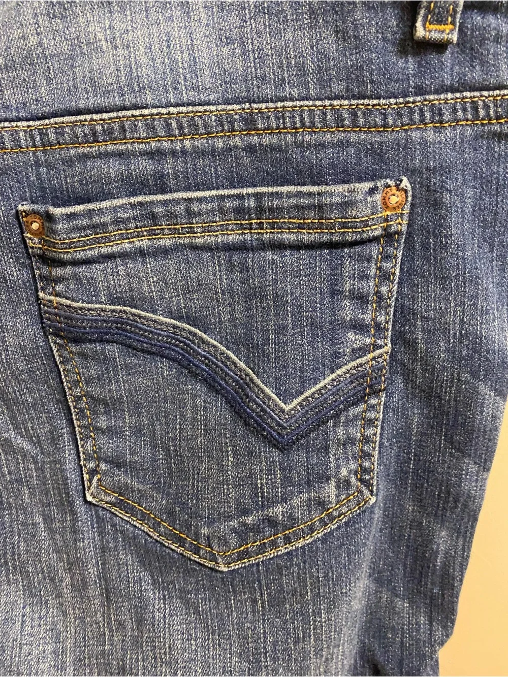 Tommy Hilfiger 14 16 Jeans Shorts Bermuda Cut Off Raw Hem Blue Denim Stretch